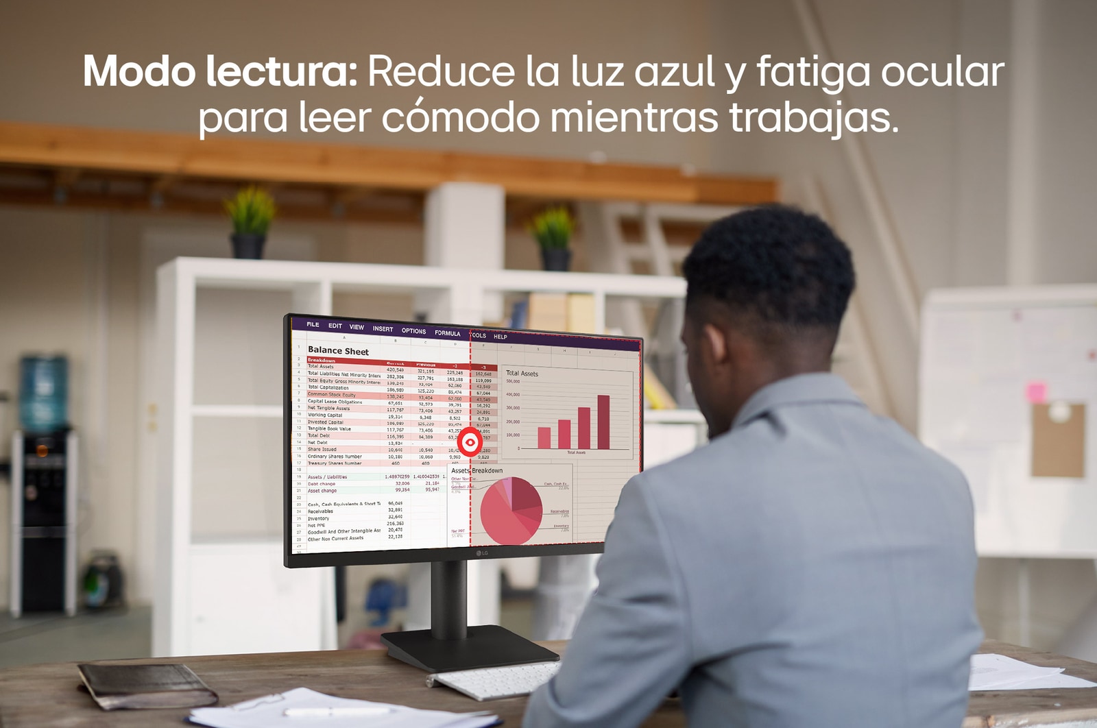 Modo lectura del Monitor IPS Full HD de 24 pulgadas